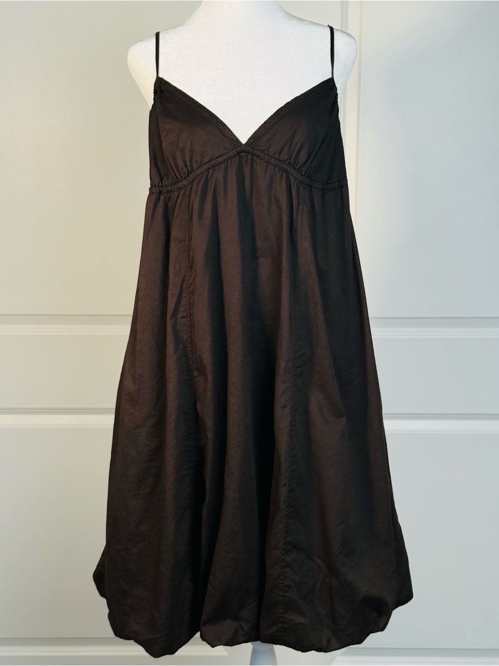 GAP 100% Cotton Bubble Hem Sundress, Brown, Women’s Size 12 Tall